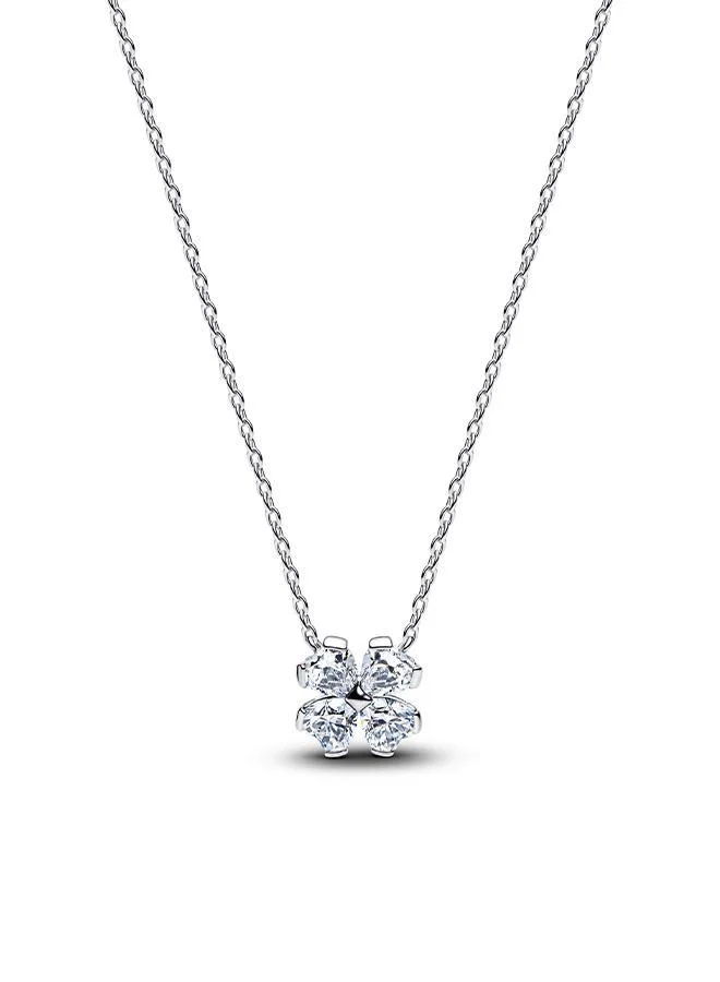 PANDORA Sparkling Lucky Clover Pendant Necklace
